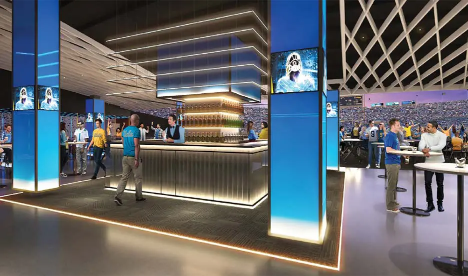 south end zone field club aerial