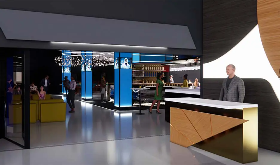 south end zone field club aerial