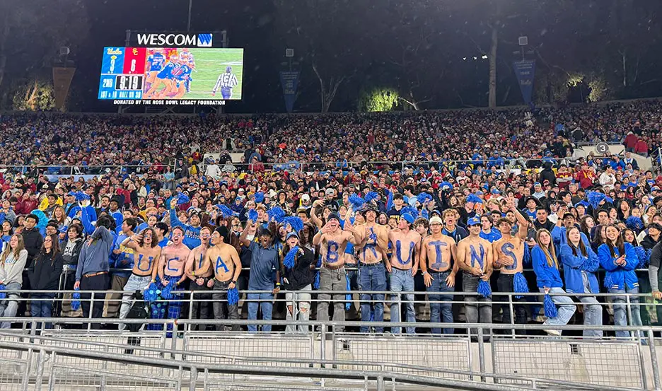 east side safe standing area at ucla football game