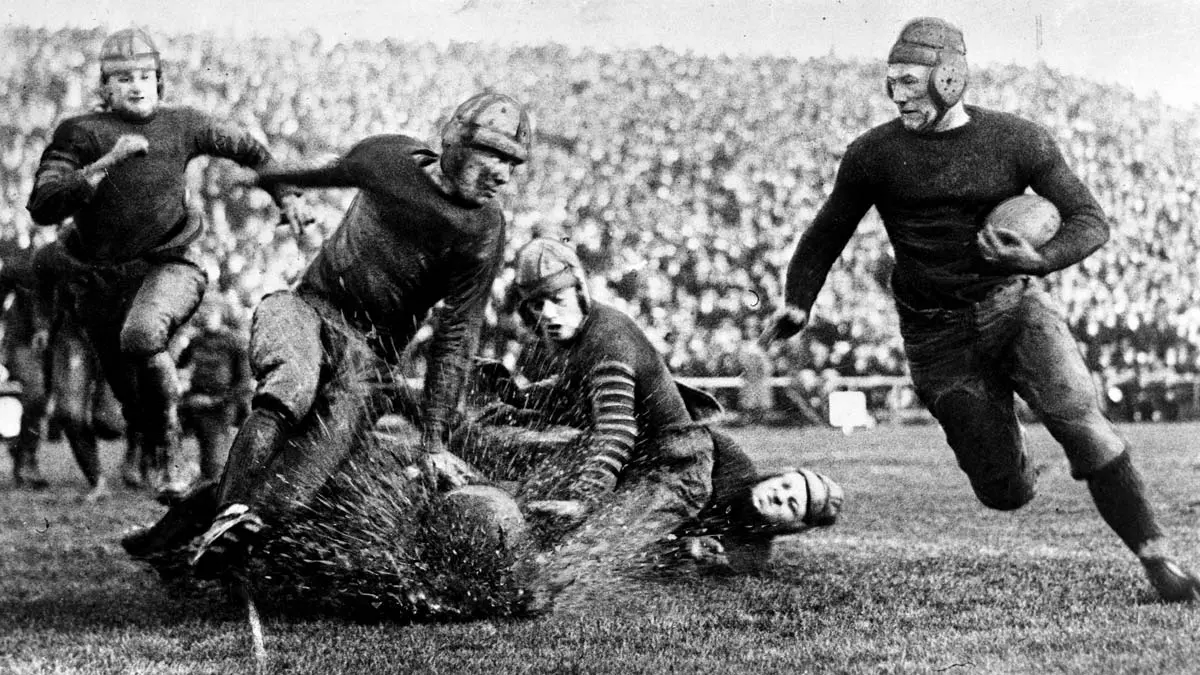 football players in black and white